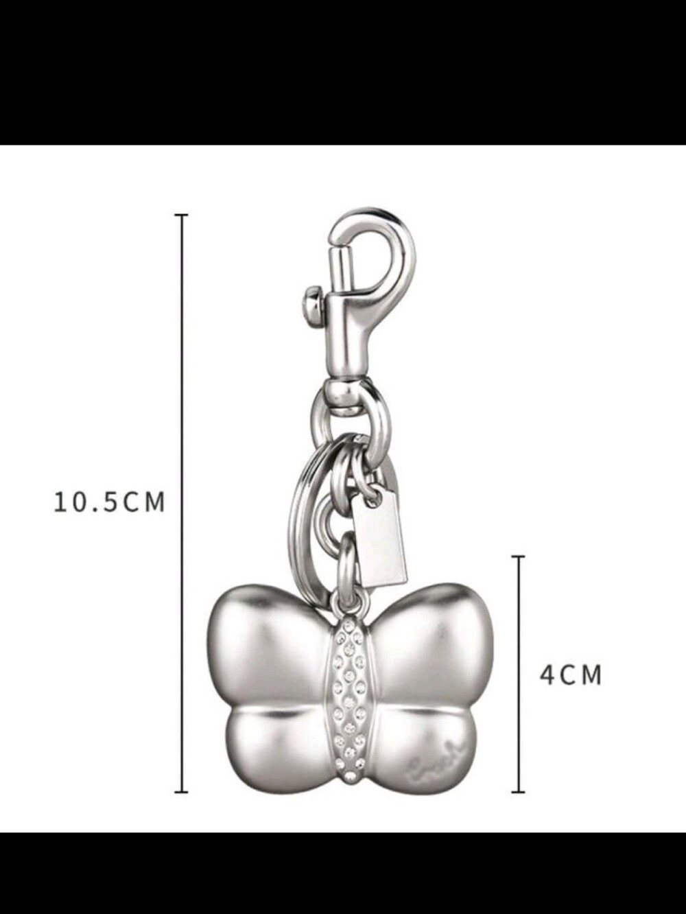 Butterfly Bag Charm/ Keychain NEW - Picture 2 of 7